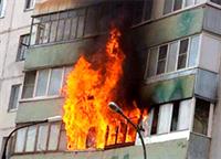 В Киеве сгорели балконы четырех квартир